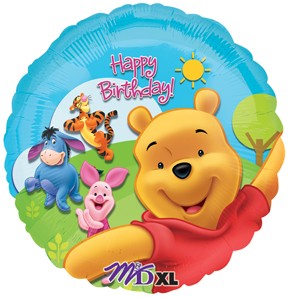 18in Pooh & Friends Sunny Birthday Foil Balloon