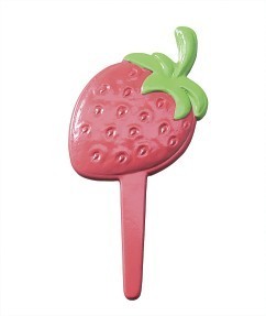 Strawberry Shaped Party Cupcake Pick