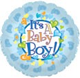 9" Airfill Baby Boy Footsies Balloon