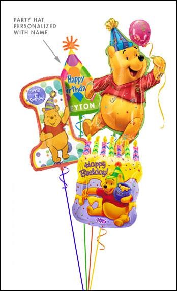 Winnie the Pooh Party Balloon Bouquet