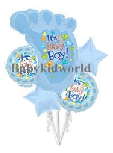 It's A Baby Boy Balloon Bouquet