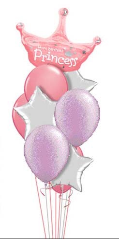 Happy Birthday Princess Balloon Bouquet
