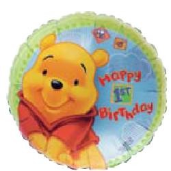 18" Winnie the Pooh Happy 1st Birthday