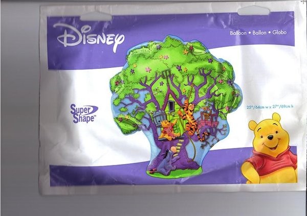 27" Pooh Hundred Acre Woods Foil Balloon