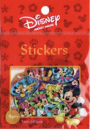 Mickey Die Cut Mini Stickers, 100 PCS