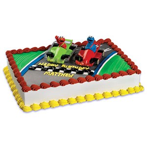 Sesame Street Elmo Racers Cake Decoration Kit Topper