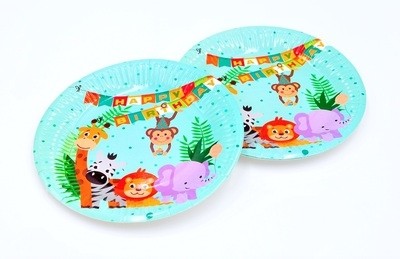 Jungle Animal cake Plates