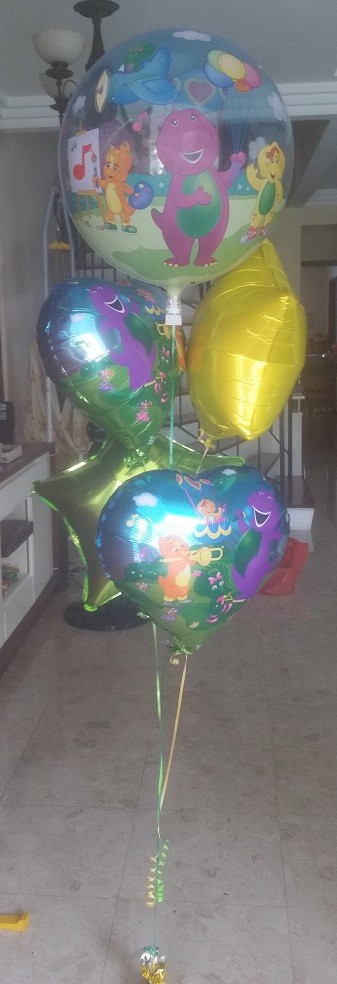 Barney Balloon Bouquet