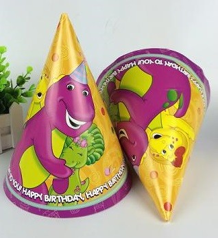 Barney and Friends Cone Hats