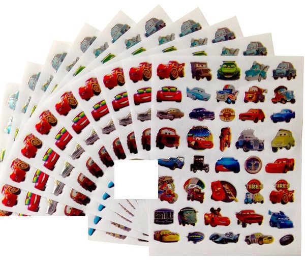 Cars Stickers 10 sheets per pack