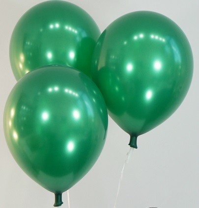 12" Pearl Dark Green Colour Latex Balloons