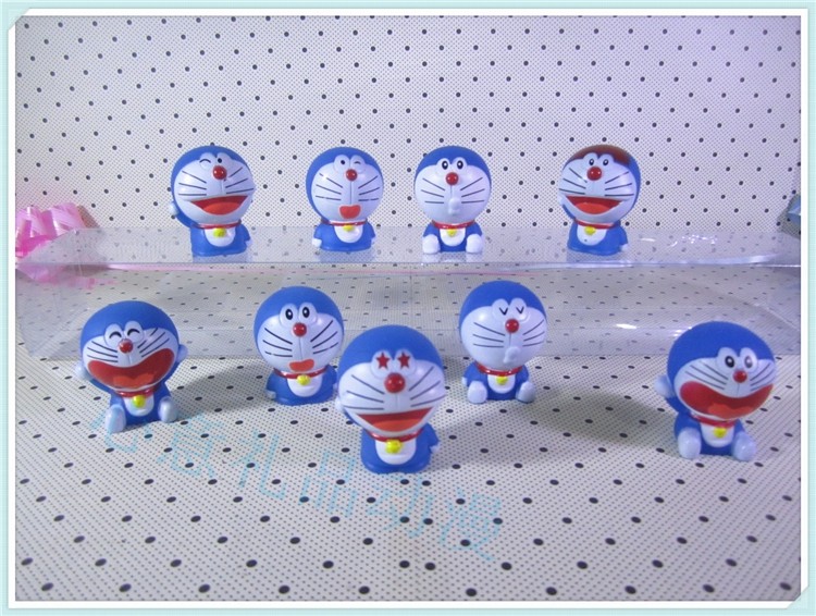 Doraemon 9 pcs Figure Topper