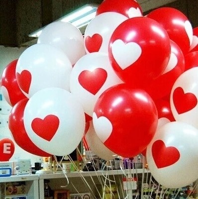 12" Heart Latex Balloons