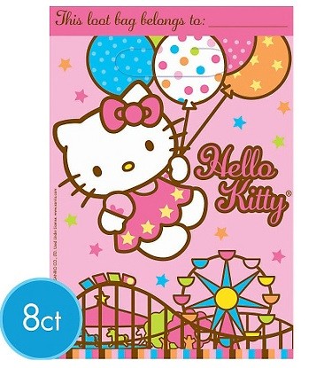 Hello Kitty Favor Bags 8pcs per pack