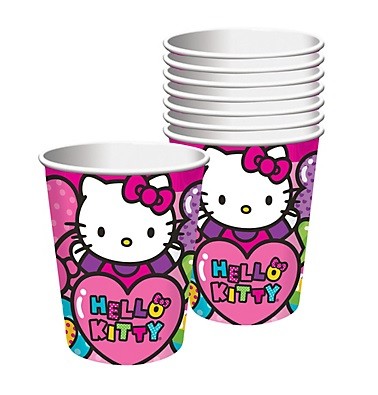 Rainbow Hello Kitty Cups 8pcs