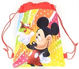 Mickey Mouse Red Draw String Favor Bag