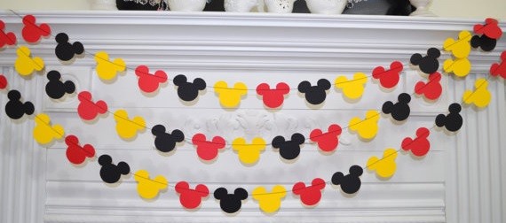 Mickey Head Deco Banners 3sets