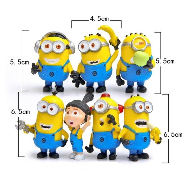 Minion Cake Topper 7pcs Cake Toppers Cake Decorations