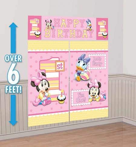Minnie Mouse 1st Birthday Scene Setter