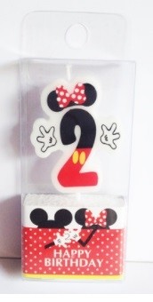 Minnie Mouse 2nd Birthday Candle