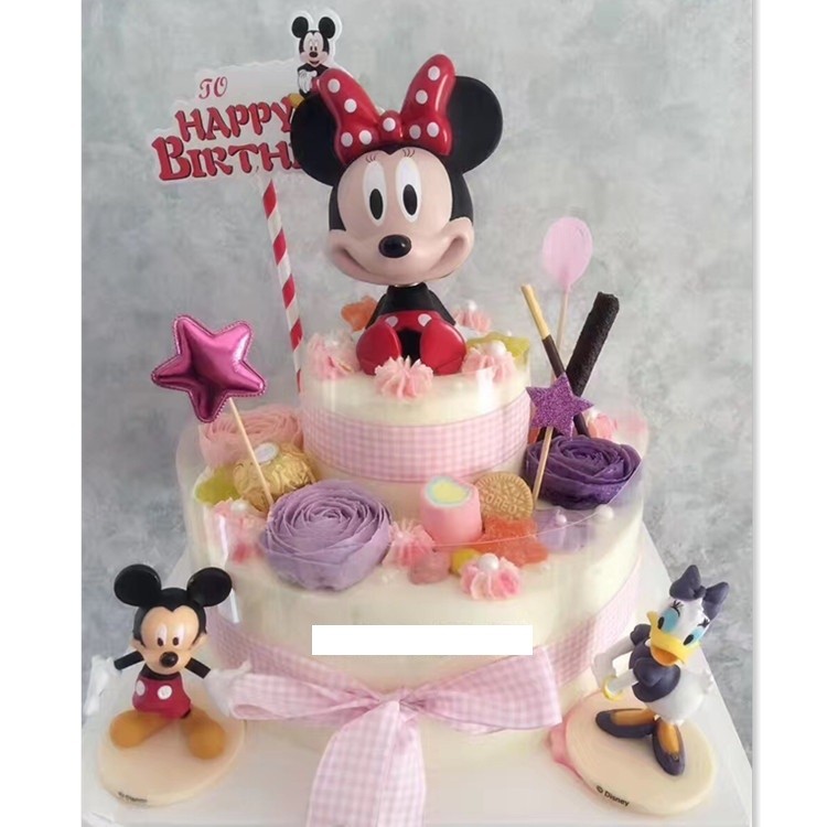 Mickey or Minnie Cake Topper Figures