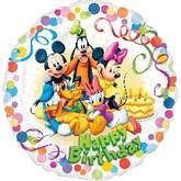 18: Mickey & Friends Party HBD Foil Balloon