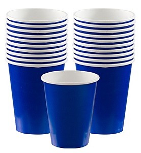 Royal Blue Paper Cups 20pcs