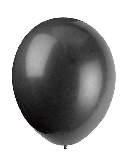 12" Pearl Black Colour Latex Balloons