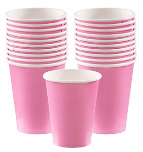 Pink Paper Cups 20pcs
