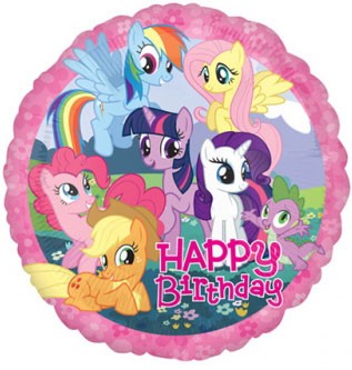 18" My Little Pony Happy Birthday Foil Balloon
