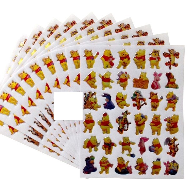 Winnie the Pooh Stickers 10 sheets per pack