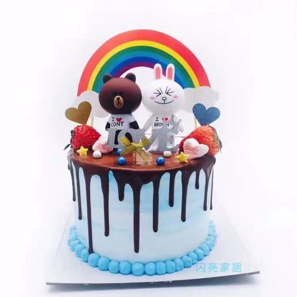 Rainbow Banner for Cake