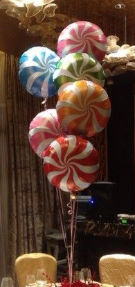 6pcs Lolipop Swirl Balloon Bouquet