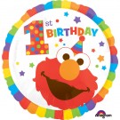 18" Elmo 1st Birthday Foil Balloon