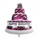35in Happy Birthday 3 Tiers Cake Balloon