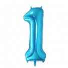 40" Blue 1 Foil Balloon