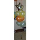 18" Star Foil & 6 Latex Balloon Bouquet