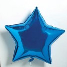18" Blue Star Balloon
