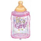 It's a Baby Girl Milk Bottle Balloon