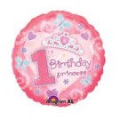 18" 1st Birthday Princess Foil Balloon