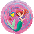 18" Disney Princess Little Mermaid Happy Birthday Balloon