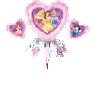 9" Disney Princess Heart Balloon