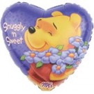 18" Pooh Sweet and Snuggly Foil Balloon