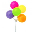 Neon Colour Balloon Cluster Picks
