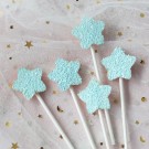 Blue Star Shimmering Cake Picks