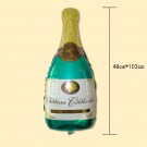 28" Champagne bottle Foil Balloon