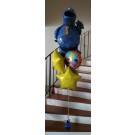 Cookie Monster Birthday Balloon Bouquet