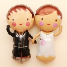 35" Bride and Groom Balloons