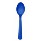 Royal Blue Premium Plastic Spoons 25pcs