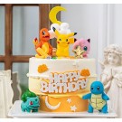Pokemon 6pcs Figurines with Poke ball Cake Topper Set 
